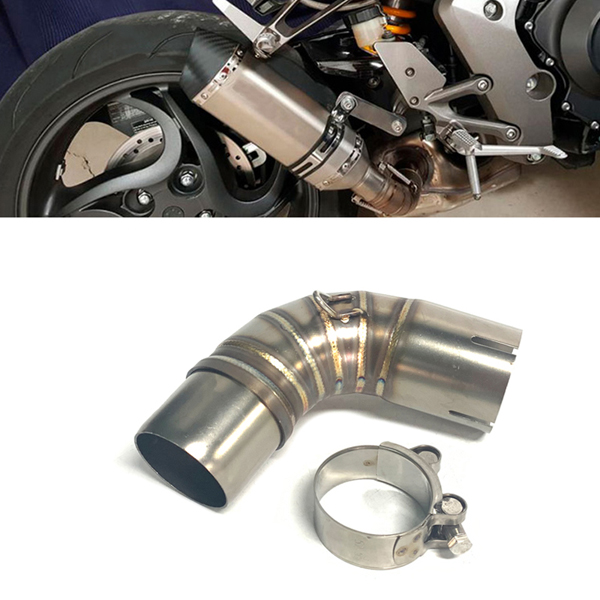 2009-2017 Honda CBR1000 Exhaust Middle Link Pipe 51mm Modified CBR1000 Motorcycle Exhaust Link Connect Tube